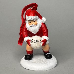 Santa with Gaelic Football Tree Trim 80238