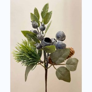 BLUEBERRY & PINECONE PICK 25CM 25407