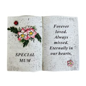 Book With Dragonfly And Flower Design MUM