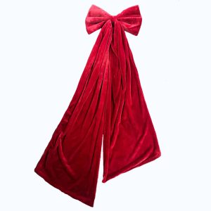 LUXURY BURGUNDY VELVET BOW (270CM DROP) 24678
