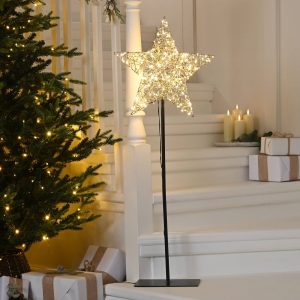 STAR ON STAND LIGHTS 155CM 25301