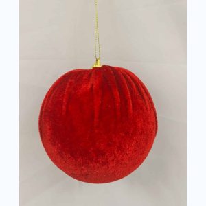 VELVET BAUBLE HANGER 15CM 24827