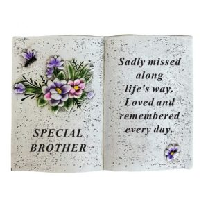 Book With Dragonfly And Flower Design BROTHER